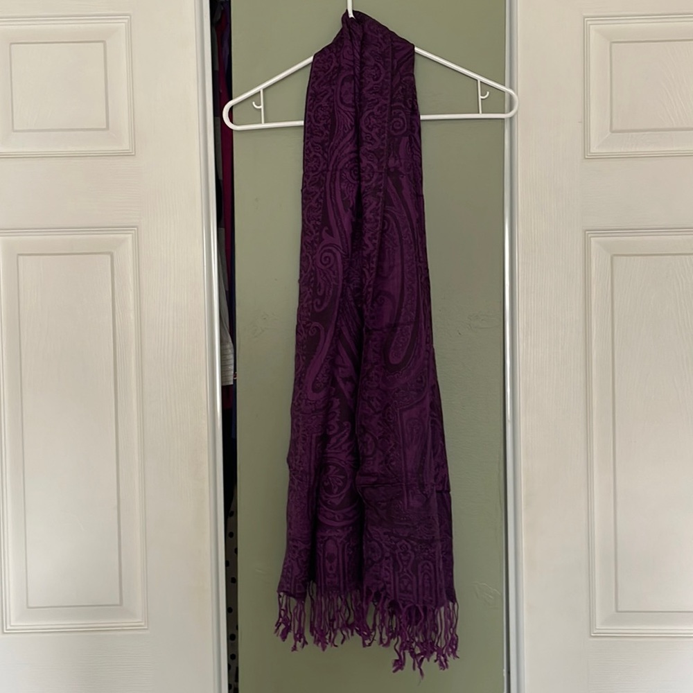 Purple Scarf, Small Imperfection (see pictures)